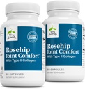 Terry Rosehip Joint Comfort - Sağlıklı Ortak Hareketlilik ve Flexability Support Supplement - Tip II Collagen ile Tamam - Ortak Yapı ve Kartilage Supplement - 60 Capsules (2 Pack)