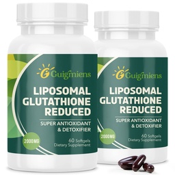 Oumebio Liposomal Glutathionone 2000 MG, 10x Καλύτερη Απορρόφηση, Glutathion συμπλήρωμα με Υαλουρονικό οξύ+Collagen Peptide+Resveratrol, Ισχυρό Αντιοξειδωτικό, Γήρανση Υγείας, Ανοσοποιητική Υγεία, 120 Count