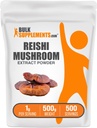 BulkSupplies.com Reishi Mushroom Extract Powder - Reishi Mushroom Powder, Συμπλήρωμα για το συνολικό Well-Being - Χωρίς γλουτένη, 1g ανά υπηρεσία, 500g (1.1 lbs) (πακέτο των 1)