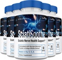 (5 Pack) SciatiSoothe Supplement Pills, Sciati Soothe All Natural Brain and Cognitive Supplement Pills