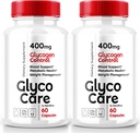 (2 Πακέτο) Κάψουλες Glyco Care, Glyco Care Advanced Blood Support Supplement, Glyco Care Health Support Pills, Maximum Strength Formula for Συνολική Ευεξία, Όλες οι φυσικές GlycoCare Κριτικές (120 Κάψουλες)
