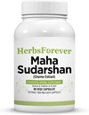 Herbsforever Maha Sudarshan Capsules | Ayurvedic Herbal Formula Immune Support & General Wellness | 90 Vegetarian Capsules, 800 mg Her | Natural Herbal Supplement