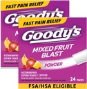 Goody's Extra Strength Headache Toz, Karma Meyve Blast Flavor Dissolve Packs, 24 Bireysel Paketler (2 Paket)