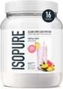 Isopure Clear Whey Isolate Protein Powder, Lactose Free, Gluten Free, Φυσικώς αρωματισμένη, Tropical Punch, 20g πρωτεΐνη ανά υπηρεσία, 14,1 Oz, 16 υπηρεσίες (Packaging May Vary)
