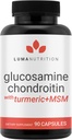 Luma Beslenme Glucosamine Chondroitin MSM - Turmeric, Boswellia - Premium Supplement - Erkekler ve Kadınlar için - Ortak Tamam - 90 Capsules