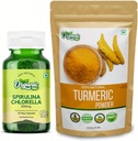 ORGANIC ZING Spirulina Capsules- 30Cap & Turmeric Toz- 115g