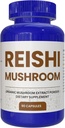 Reishi Mushroom 90 Capsules, Potent Mushroom Supplement for Immune System Support and Defense by Double Wood, Heart Health, Quality Sleep (% 100 Organik, Vegan, Non-GMO)