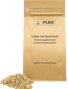 PURE ORIGINAL INGREDIENTS Türkiye Tail Mushroom Toz (1lb) Trametes Versicolor, Coriolus Versicolor, Non-GMO