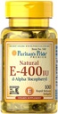 Puritan's Pride Vitamin E 268 mg Ανάμεικτες τοκοφερόλες Φυσική ανοσοποιητική υποστήριξη από Pride®, 400 IU /, 100 Count
