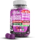 Kadınlar için Temiz Nutraceuticals Vaginal Probiyotikler, Cranberry, Uva Ursi, Attail, D-Mannose, Prebiyotiks & Digestive Enzymes, Vaginal Health Supplement for pH Balance Flora Odor VBiotic