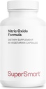 Supersmart - Nitric Oxide Formula (Advanced Formula) - with L-Citrulline Malate, L-Arginine AAKG, Vinitrox - Nitric Oxide Supplement for Men & Women | Non-GMO & Gluten Free - 90 Vegetarian Capsules