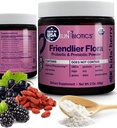 SUNBIOTICS Friendlier Flora - Çocuklar Prebiyotik ve Probiyotik Toz Supplement 5 Probiyotik Strains for Good Gut Flora, Immune System, & Balanced Microbiome - Berry, 2 Ounce