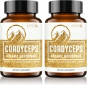 HPD Rx Premium Organik Cordyceps Mushroom Extract Performance Supplement for Energy, Endurance and Immunity | 2250 mg, 240 Capsules, Pack of 2250 mg, 240 Capsules, Pack of 2250 mg, 240 Capsules