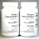 Ωμέγα-3 'Easy to Swallow' Ultra-pure Fish Oil συμπλήρωμα Φυσικό άρωμα λεμόνι 200 Softgels από Ωμέγα 3 Εύκολο να καταπιούν