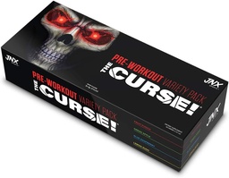 JNX SPORTS The Curse! Erkekler ve Kadınlar için Çalışma Tozu, Caffeine, Beta-Alanine, Citrulline, Örnek Çeşitli Paket, 5X 8g Örnekleri – Enerji, Güçlü ve Focus