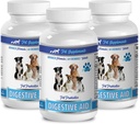 PET SUPPLEMENTS & NUTRITION LLC Dog Gas Pills - Dog Digestive AID PROBIOTICS - Doğal Yaklaşım - Bad Breath and Gas - Counter Diarrhea - Dog Bad Breath Chews - 3 Şişeler (180 Tedaviler)