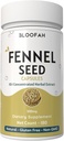 Fennel Tohum Capsules 500 mg | Yoğun 10:1 Ekstra | 180 Kont | Foeniculum vulgare | Natural Herbal Supplement | Non-GMO | Plant-Based Formula for Daily Use (180 Count)
