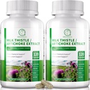 Liver Cleanse Detox & Repair 120 Κάψουλες, 16-σε-1 συμπλήρωμα στήριξης του ήπατος με το γάλα Thistle, Artichoke, L-Εργοθειονίνη, Turnjujube Dandelion Extract για το συκώτι ανανέωση & αντιοξειδωτικό (2 Pack)