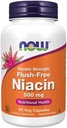 NOW Foods - Niacin Flush-Free Double Strength 500 mg. - 90 κάψουλες λαχανικών