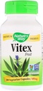 Nature's Way Vitex; 400 mg; Μη ΓΤΟ Έργο Επαληθευμένο; TRU-ID Πιστοποιημένο; 100 Χορτοφαγικές Κάψουλες, Συσκευασία των 2