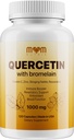 Bromelain ile Gelişmiş Quercetin - Yaşlılarla 120 Capsules, Sting Nettle, Resveratrol, çinko, C & D - ABD'de Yapılan