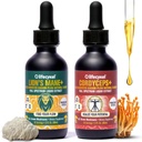 Life Cykel Cordyceps +Lion's Mane Extract Performance Pack - Βιολογικό συμπλήρωμα μανιταριών για την ενέργεια, την εστίαση και τη διανοητική σαφήνεια - ΗΠΑ Made, Pure & Potent Mushroom Liquid Drops for Adults