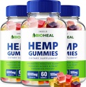BioHeal Hemp Gummies - Hemp Seed Extract Bio Heal Hemp Gummies Tinnitus Herbal Supplement, Health and Wellness Support, All Natual Hemp Gummy Advanced Formula (3 Pack - 180 Gummies)