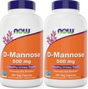 Τώρα D-Mannose 500 mg, 300 κάψουλες (πακέτο των 2) - Vegan Non GMO συμπλήρωμα για τις γυναίκες και τους άνδρες - Υποστηρίζει υγιή ουροποιητικό, καθαρίζει την ουροδόχο κύστη
