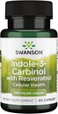Swanson Indole-3-Carbinol with Resveratrol - I3C Supplement Proting Cellular Protection - Natural Supplement to help maintain Health Hormon Balance - (60 Capsules, 200 mg each)