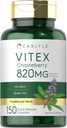 Carlyle Vitex Chasteberry Supplement | 820mg | 150 Capsules | Vitex Agnus-Castus Fruit for Women | Non-GMO, Gluten Free