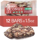 Jennies Raw Organic Cut Moji Coconut Bar, 1.5oz (12 Pack) | Peanut Free | Gluten Free