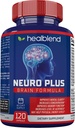 Neuro Plus Brain & Focus Formula - Nootropic Brain Booster συμπλήρωμα, υποστηρίζει την υγεία του εγκεφάλου, ψυχική σαφήνεια και εστίαση - Ενισχύει τη συγκέντρωση & ψυχική ενέργεια – 120 κάψουλες (1)