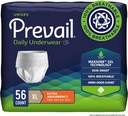 Prevail Daily guard Underwear - Unisex Yetişkin Incontinence Underwear - Erkekler ve Kadınlar için Uygun Yetişkin Diaper - Maksimum Absorbency - X-Large - 56 Kont (4 paket)
