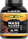 Body Fortress Super Advanced Mass Winer, Chocolate protein Plus Kas Mass Support 1-4lb için Calories. Jar Jar