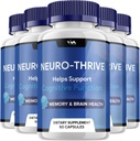 Nöro Thrive Brain Supplement Capsules – NöroThrive Pills, Neuro Thrive Cognitive Support ve Yorumlar, 300 Capsules