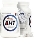Toptan Beslenme BHT Supplement Capsules - 250 mg Potent Antioksi - Non-GMO, Gluten-Free - Gelişmiş Petrol/Fat Prant - Pure Butylated Hydroxytoluene for Foods/Oils - 180 Capsules