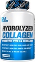 Evlution Beslenme Hidrolyzed Collagen - 1400 mg Hydrolyzed Tip I & III Collagen - Ortak + Bone Support - Skin + Hair + Nail Supplement - DW + Paleo - 30 Hizmet