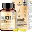 19-in-1 Hyaluronic Acid Capsules - Hy Moonic Acid 1200 mg, Collagen,, C, Phytoceramids - Skin, Eyes, Gastrointestinal, Bones Support (1 Pack)