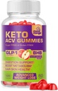 Hızlı Kilo Kaybı için Keto ACV Gummies - Gluten & Sugar-Free Apple Cider Vinegar Hızlı Fat Burner Diyet Supplement for Women Men - 60 Gummies (1000MG)