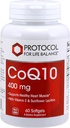 PROTOCOL FOR LIFE BALANCE CoQ10 400 mg - Vitamin E & Soy Lecithin - CoQ10 Supplement - Halal & Egg Free - 60 Softgels