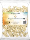 Dr. Clark Store Empty Gelatin Κάψουλες Μέγεθος 00 – 1 Κύπελλο (περίπου 120 κάψουλες), Ιδανικό για συμπληρώματα DIY, χορτοφαγικά-φιλικά, Halal & Kosher Πιστοποιημένο, χωρίς ΣΕΒ