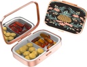 Küçük Pill Pockets & Purses için dava,Elegant Pill Box Büyük Bir Hediye Yapıyor,2 Karşılaştırmalı Seyahat Hekimliği Organize Mağazalar Progesterone,Capsule Pills, Ibuprofen, Vitamins-Rose Gold2