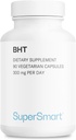 Supersmart - BHT günde 300 mg - Amaylated Hydroxytoluene | Non-GMO & Gluten Free - 90 Vegetarian Capsules