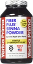 Yerba Prima Fiber Plus Senna σκόνη, 12 ουγγιά - για βραχυχρόνια χρήση για την αποκατάσταση της κανονικότητας, βελτιωμένη γεύση Apple Spice, Stevia γλυκαντικά, παρέχει απαλή Ολονύκτια ανακούφιση