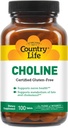 Ülke Life Choline 266 mg, sertifikalı Gluten Free, sertifikalı Vegan, sertifikalı Hell - 100 Tabletler