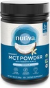 Nutiva Organic MCT Powder with Prebiotic Acacia Fiber, Vanilla, 10.6 Oz, USDA Organic, Non-GMO, Non-BPA, Vegan, Gluten-Free, Keto & Paleo, Instant Beverage or Boost to Coffee & Smoothies