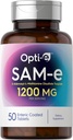 Carlyle SAM-e Supplement 1200 mg | 50 Vejetaryen Tabletler | S-Adenosyl-Methionine Disulfate Tosylate | Non-GMO & Gluten Free | by Opti-e