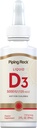 Piping Rock Vitamin D3 Sıvı 5000 IU (125 mcg) | 2 oz | Yetişkinler için D Drops | Vegetarian, Non-GMO, Gluten Free Supplement Supplement