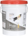 swiig Premium Daily Whey Matrix, Vanilla 20lb – Muscle Recovery için Amino asitler ile hizmet eden 20g Protein – Gluten-Free, Non-GMO, No Fillers, No Yapay Flavors
