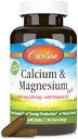 Carlson - Cal-Mag Gels, 2:1 - Magnezyum Oranları, Bone Support, Energy Production, 100 Soft jels